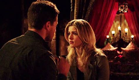 emily bett rickards sex scene|'Arrow' Star Emily Bett Rickards Talks Felicity, Oliver, Sex Scene.